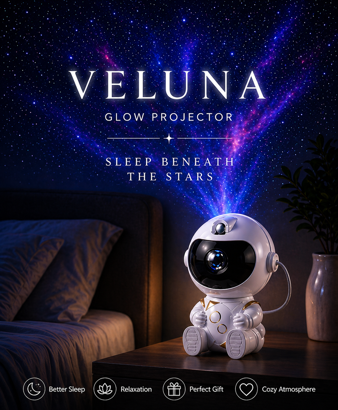 Veluna Galaxy Projector